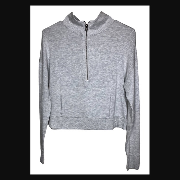 Balance Collection Mid Zip Heather Sweatshirt Small - Picture 3 of 6